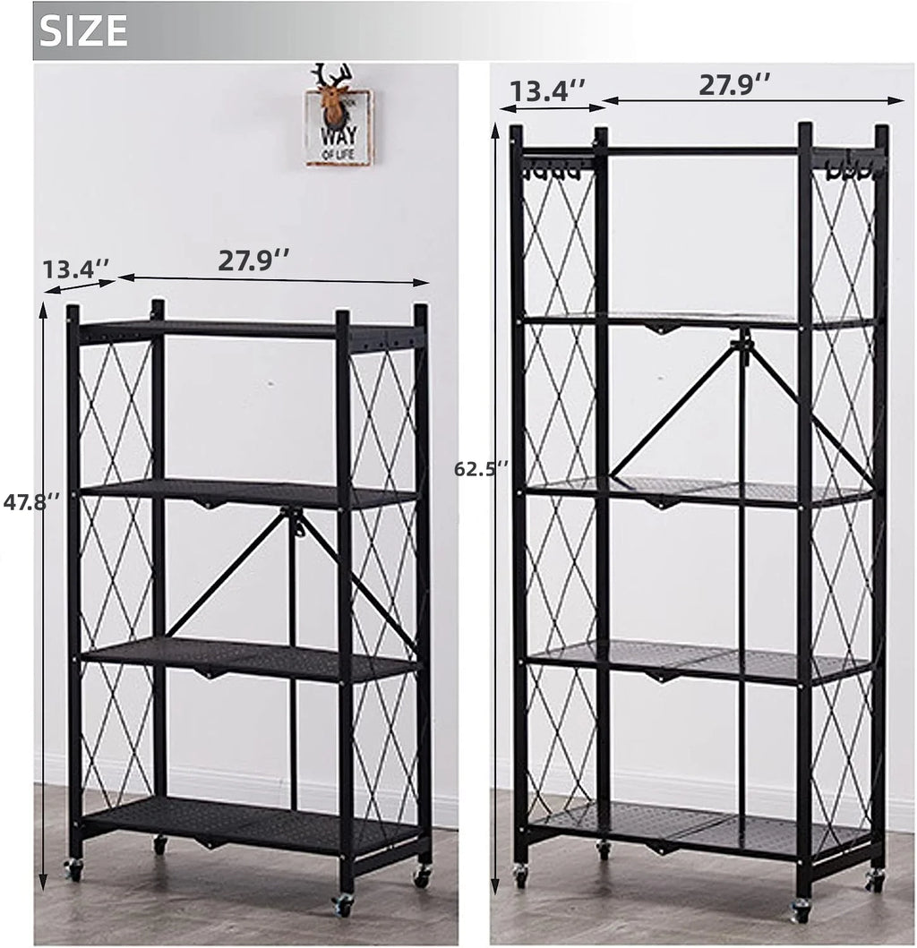 5 Tier Storage Shelves with Wheels R17094