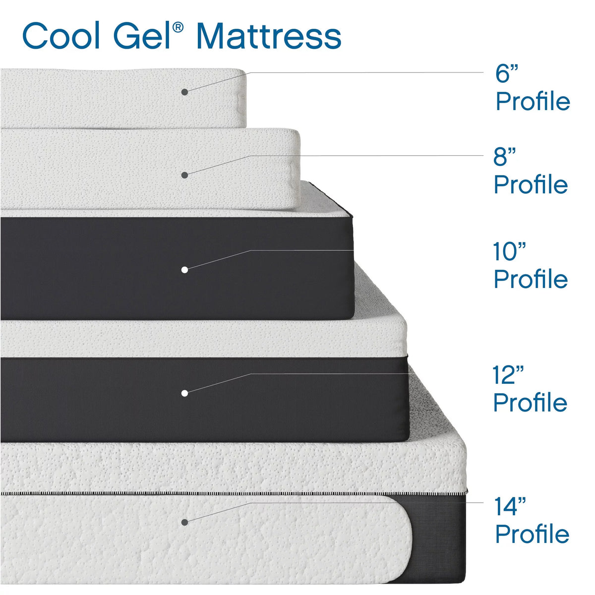 8 Gel Memory Foam Mattress, Twin T7554