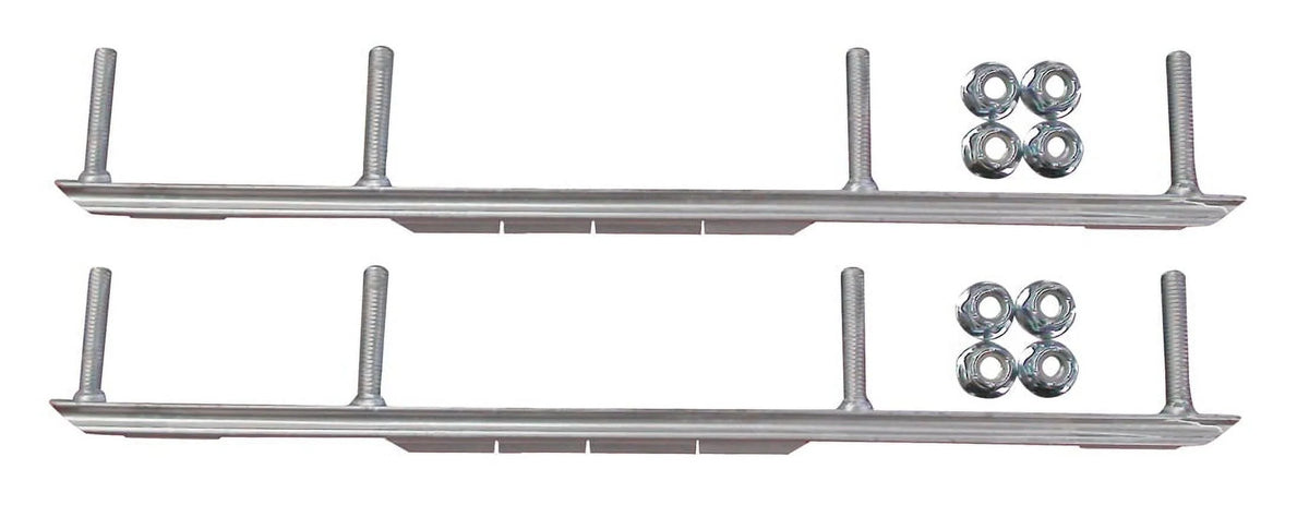 Yellow XPT Snowmobile Skis with 7.5" Shaper Bars Complete Kit U156