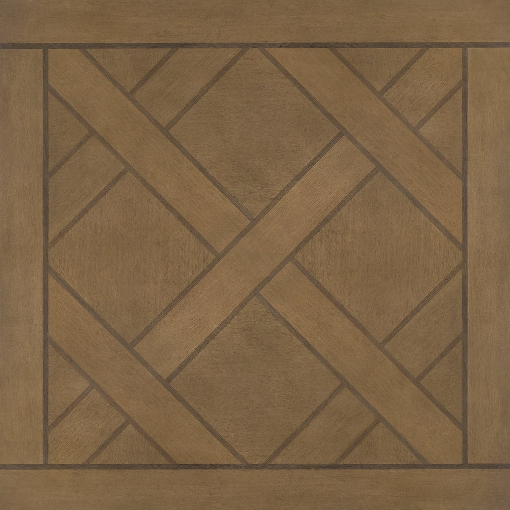 20" Parquet-Top Metal Square Side Table A40455