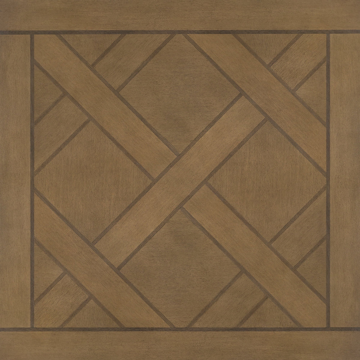 20" Parquet-Top Metal Square Side Table A40455