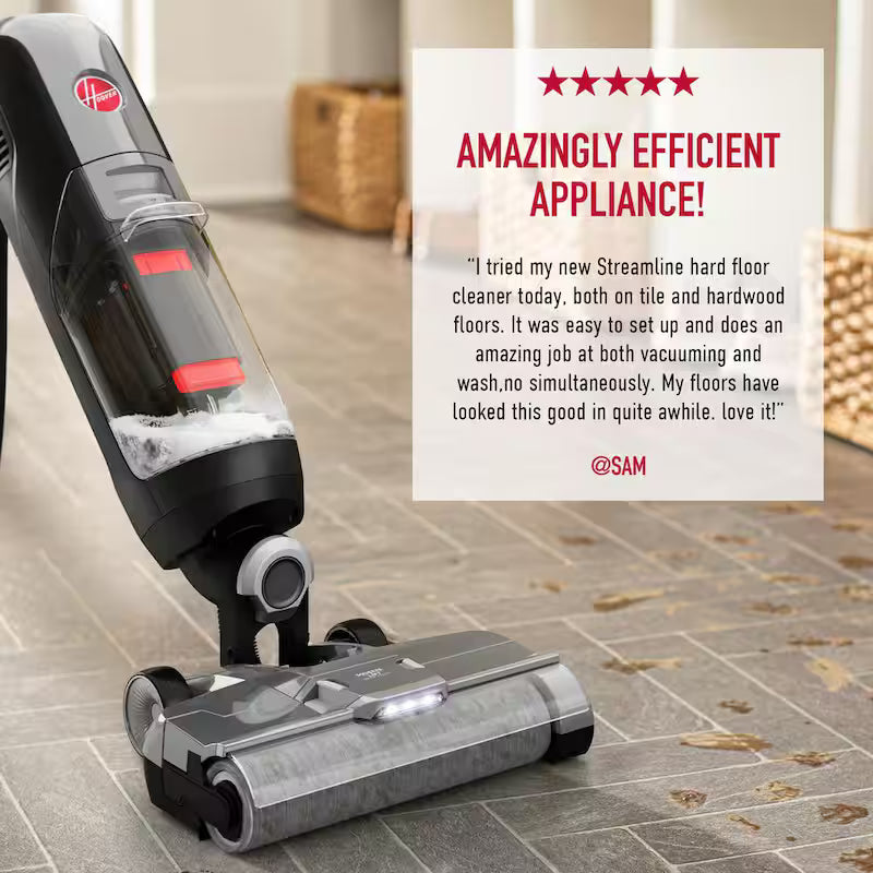 Corded Wet/Dry Hard Floor Cleaner and Vacuum Cleaner with Self Cleaning, Black U901