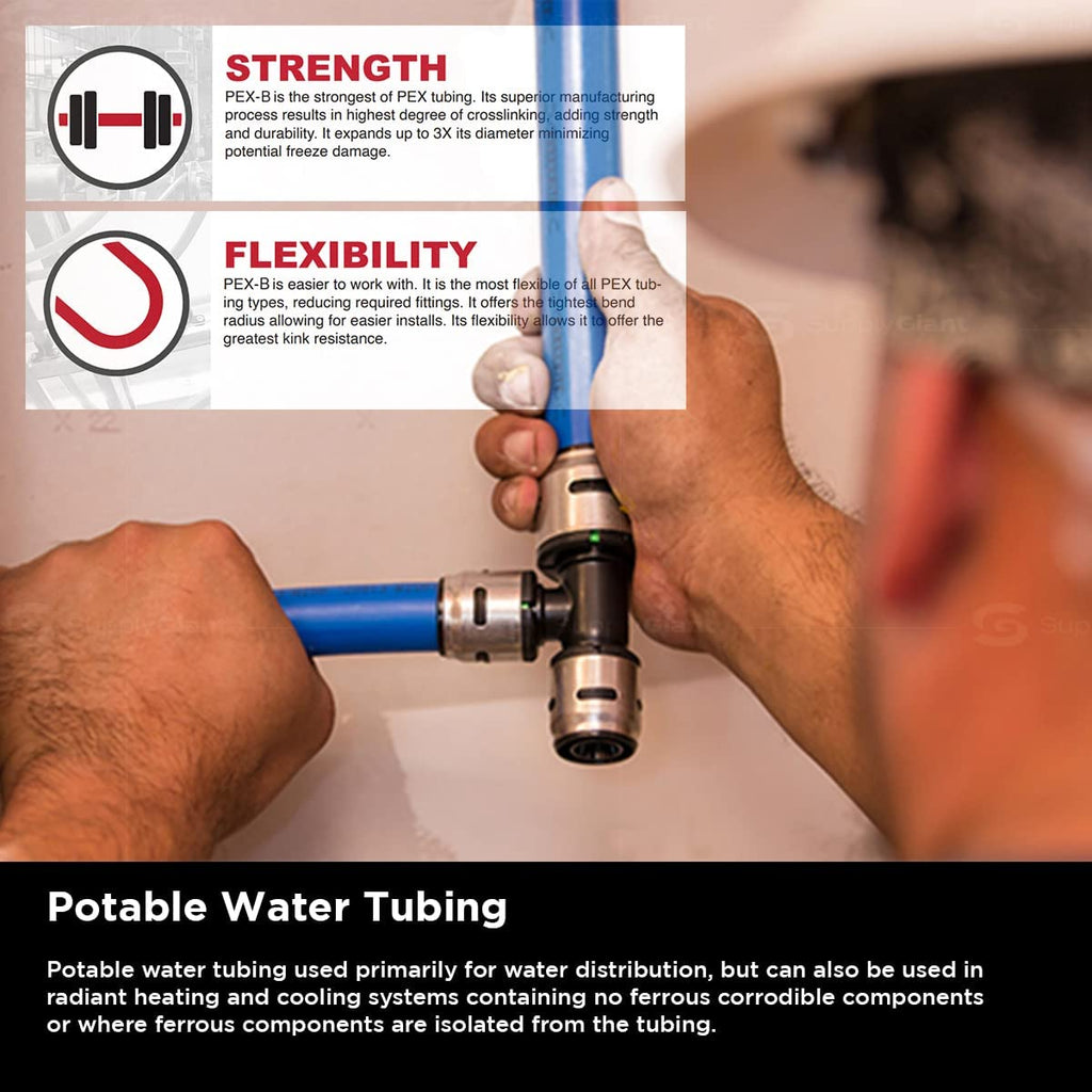 Blue Non-Barrier PEX Tubing 1 In. X 100 Feet L814