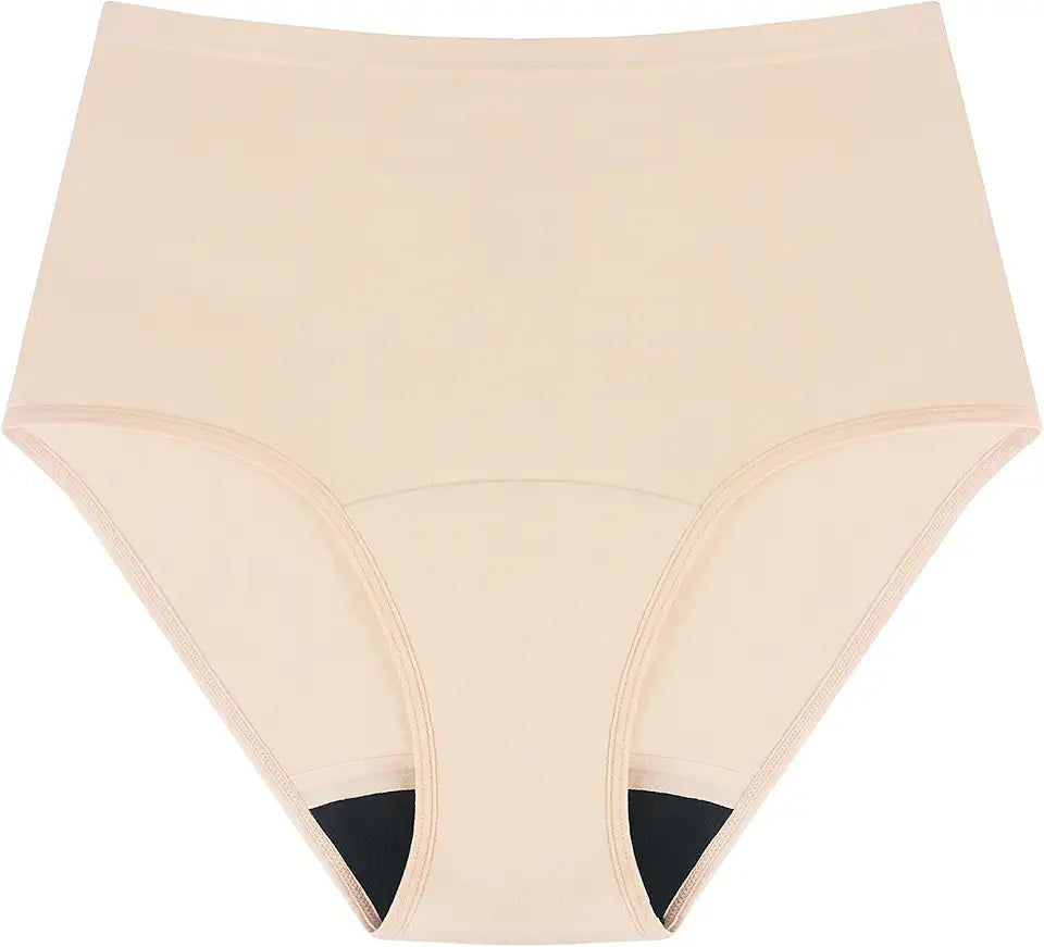 Washable Leak Proof Absorbent Cotton Underwear 60ML 1 Pack Beige X-Large P93386