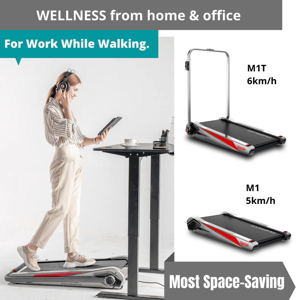 Motorized Folding Walking Treadmill with Handrails G2247