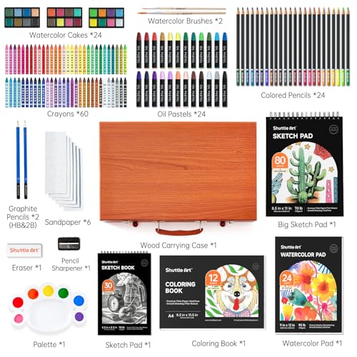 149 Piece Art Set in Wooden Case L48335
