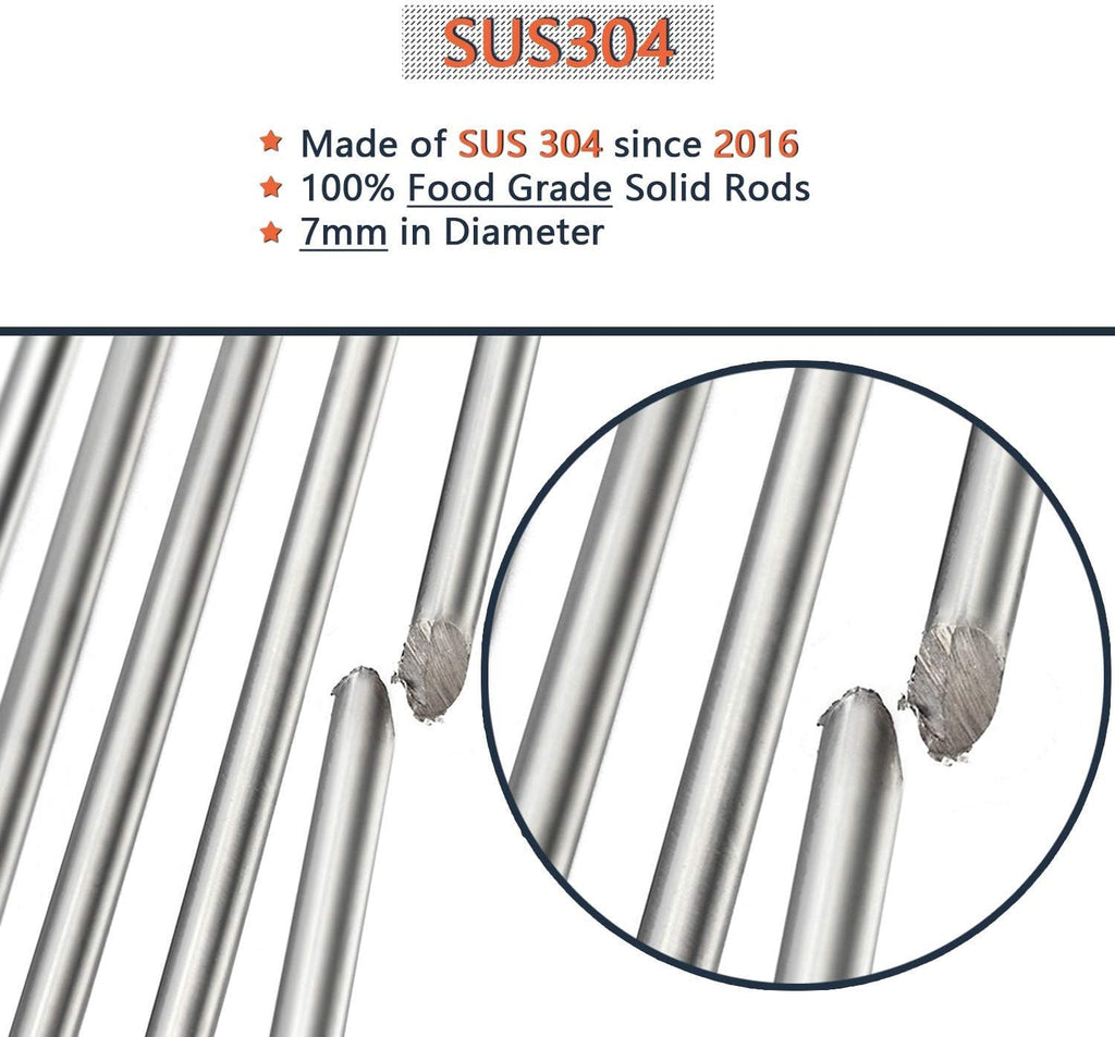 18.75 inch SUS304 Stainless Steel Gas Grill Grates, Pack of 2 B339713