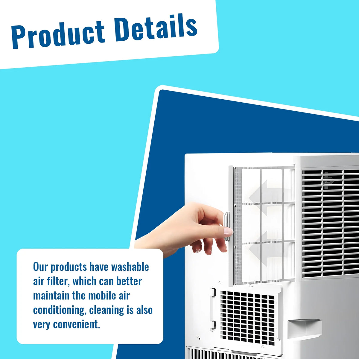Compact 8000 BTU 3-in-1 Air Conditioner P4212