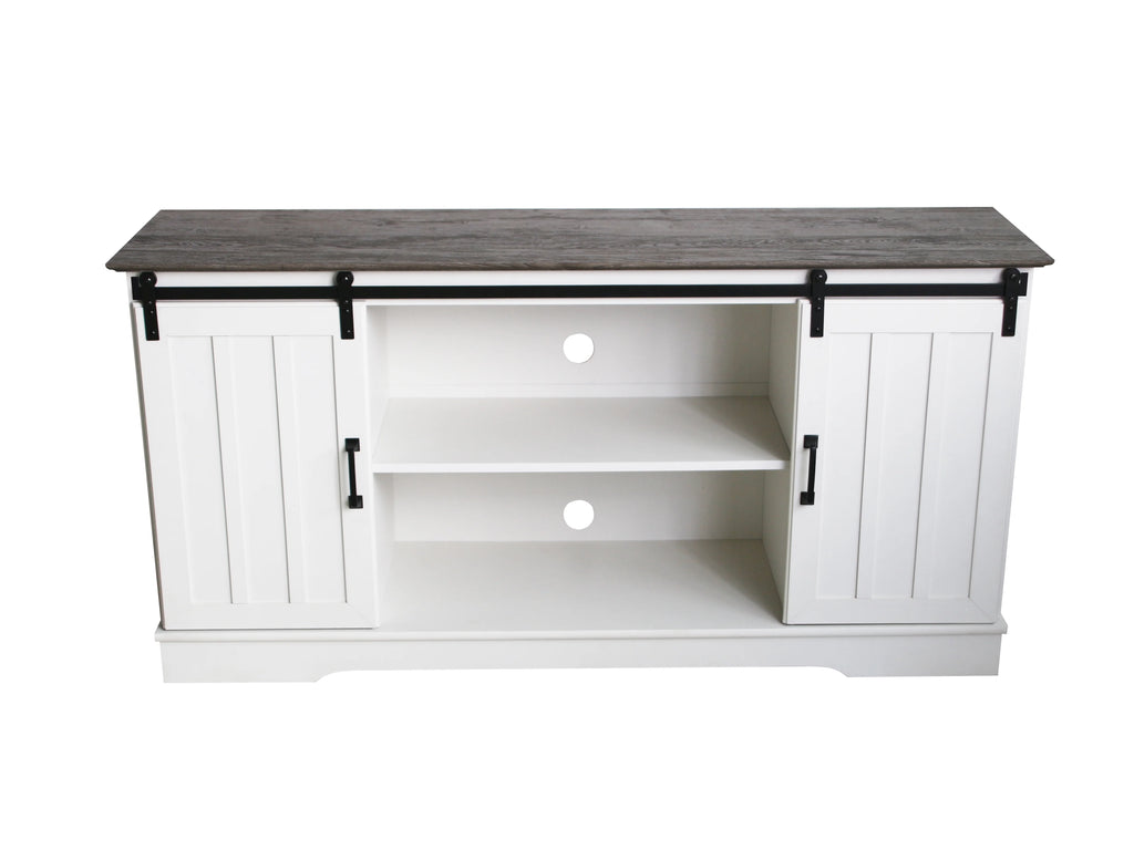 White Wood TV Stand U578884