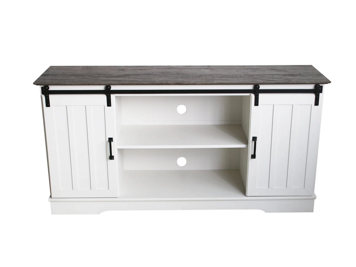 White Wood TV Stand U578884
