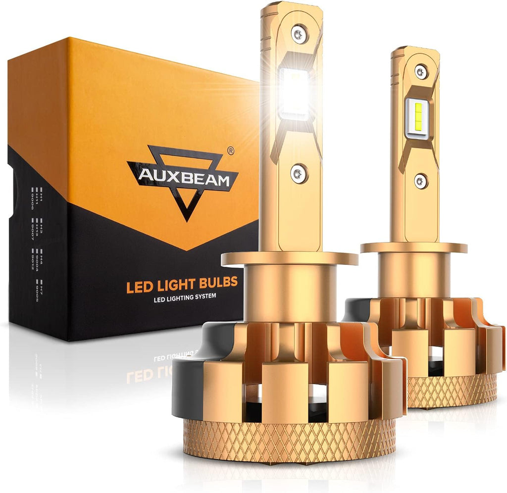 H1 LED Light Bulbs, 70W 7000lm Per Pair, 6000K Cool White, Pack of 2 L738133