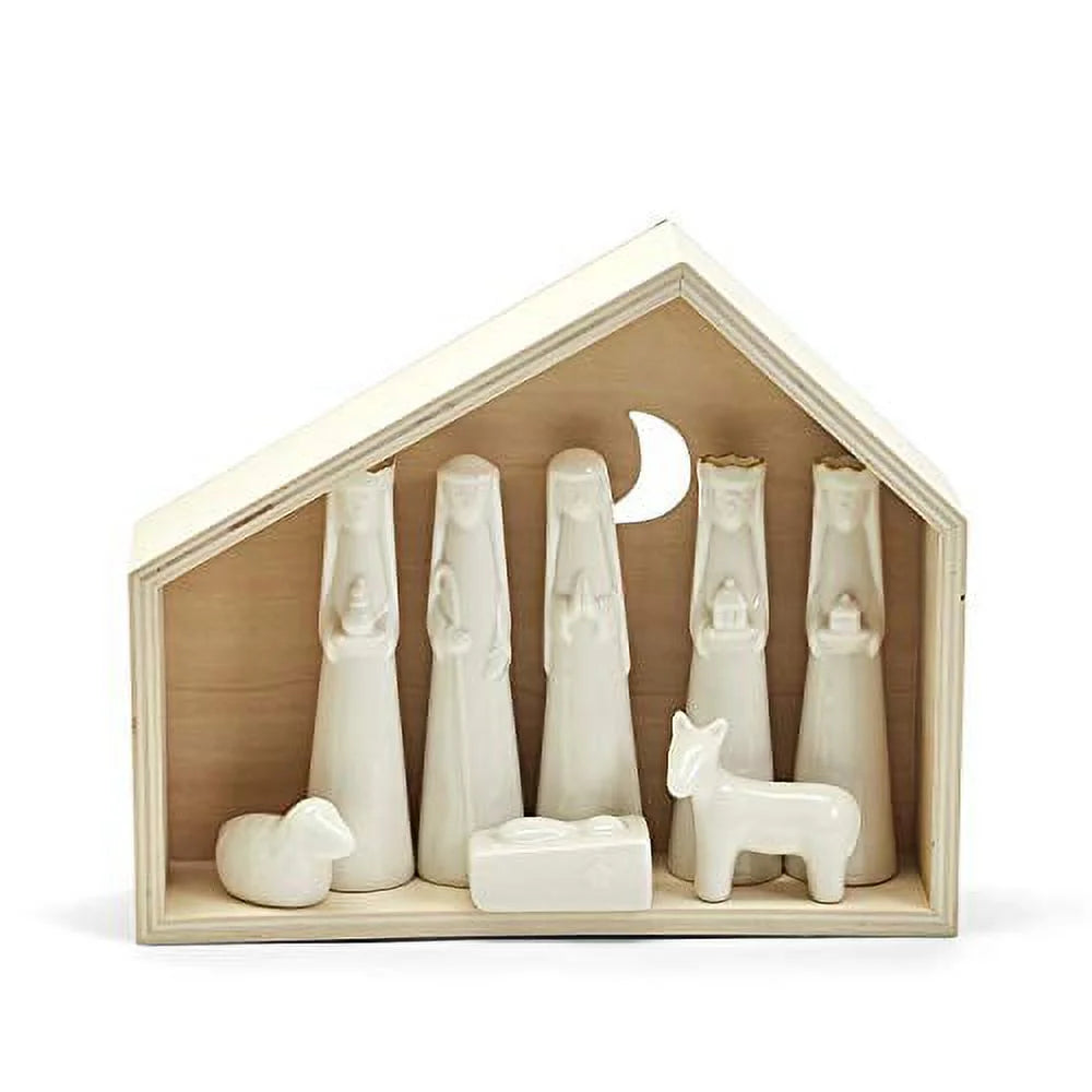 9 Pieces Porcelain Nativity Set R1337