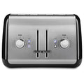 Onyx Black 4-Slice Wide Slot Toaster with Crumb Tray S1210