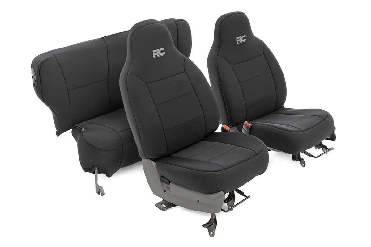 Black Neoprene Seat Cover Set P203288