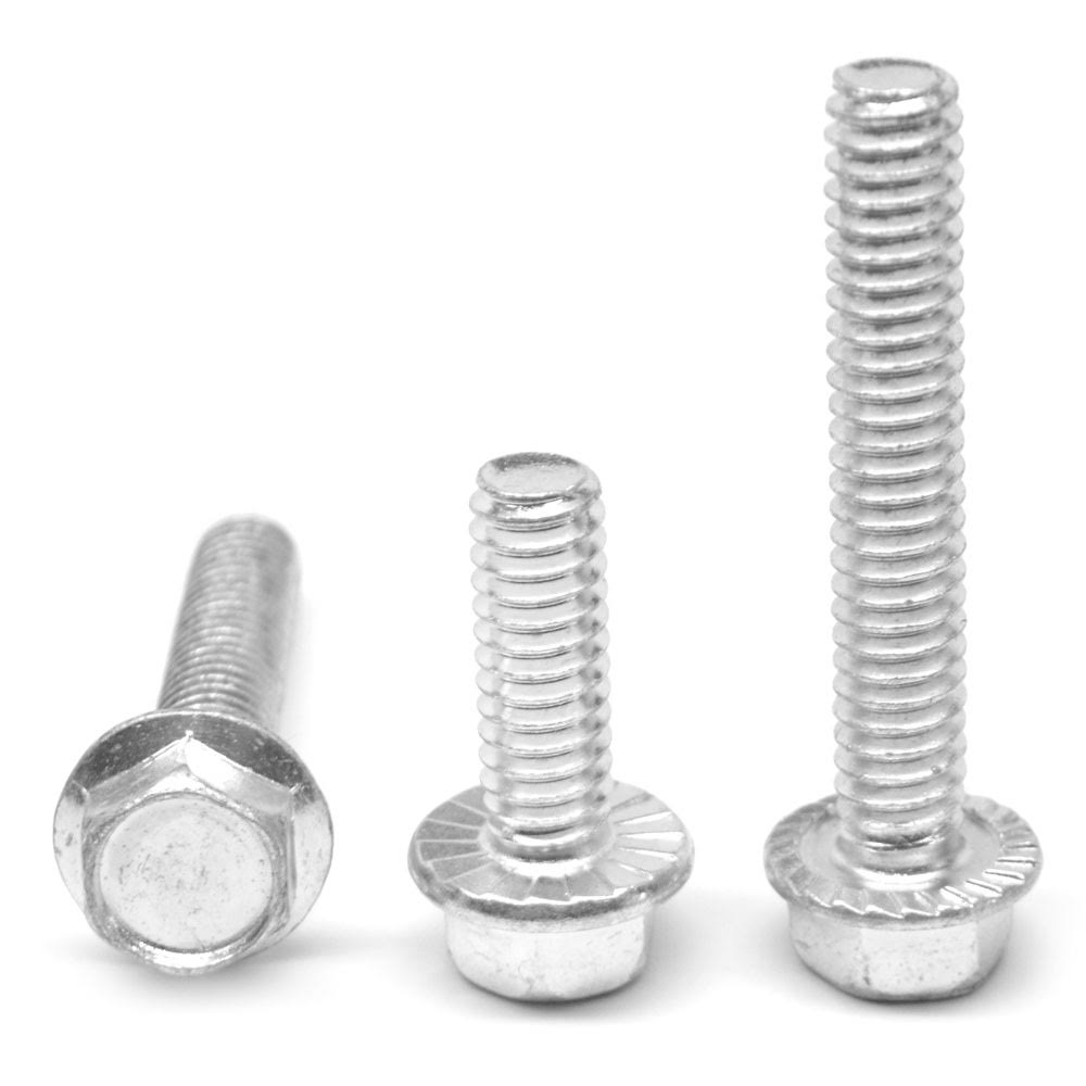 5/16x22-18 x 1 1/2x22 (FT) Coarse Thread Grade 5 Hex Flange Screw with Serration Medium Carbon Steel Zinc Plated Pk 900 U433
