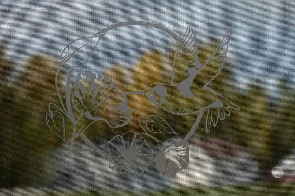 Front Door Etched Glass Vinyl Decals Privacy Safety Stickers Film V267587