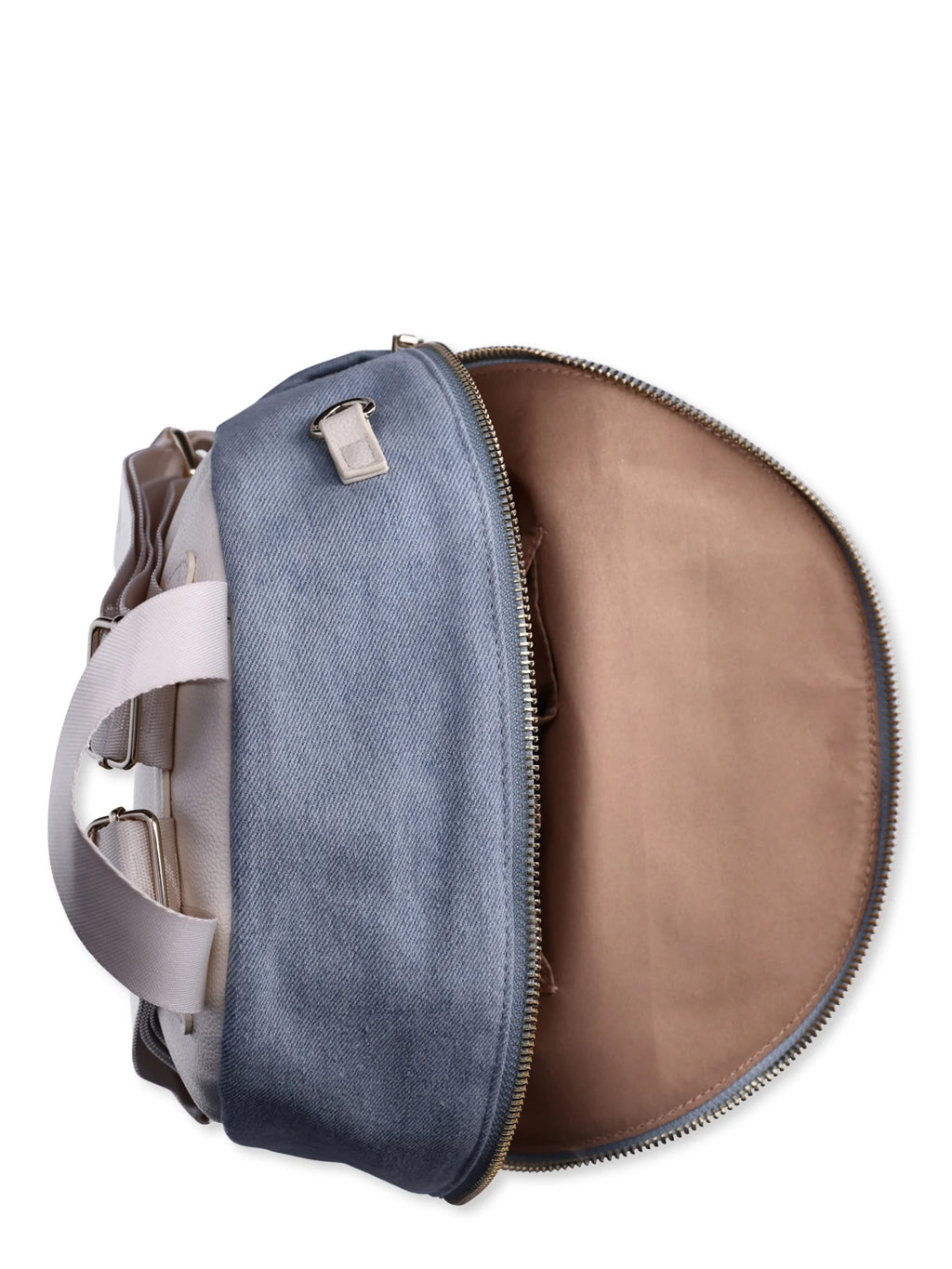 Denim Mini Backpack with Embellished Pouch Z267238
