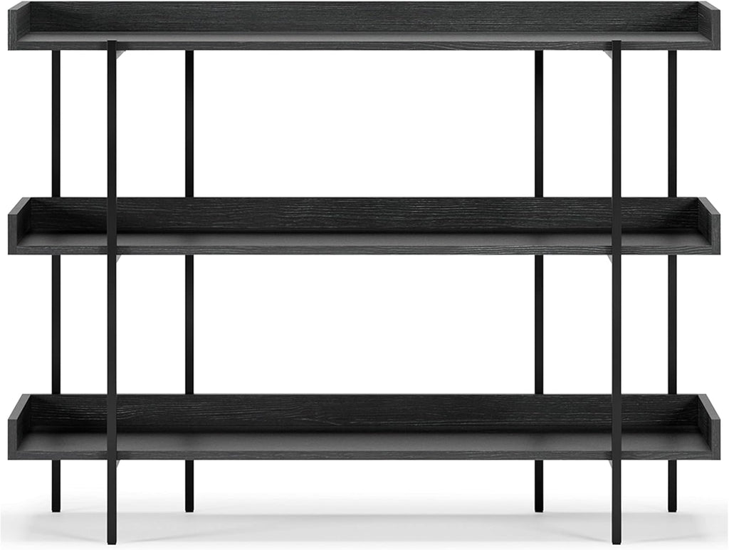 Black 3-Tier Bookcase W8844