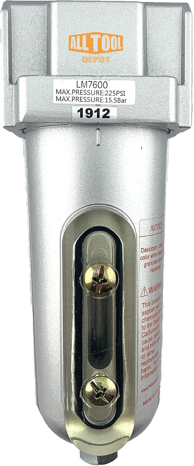 3/4 NPT Compressed Air In Line Filter Dryer Moisture Water Separator Pack of 2 J9607