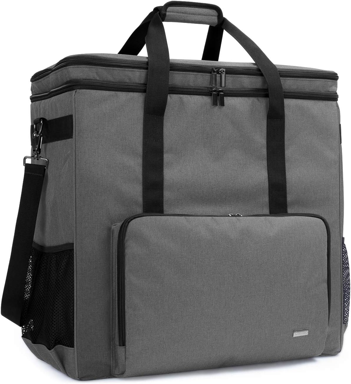 Grey Double-Layer Carrying Case for Computer Tower M624
