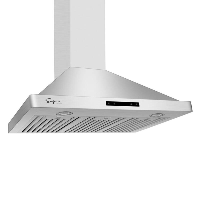 36 in. 380 CFM Convertible Wall Mount Range Hood in Stainless Steel H885