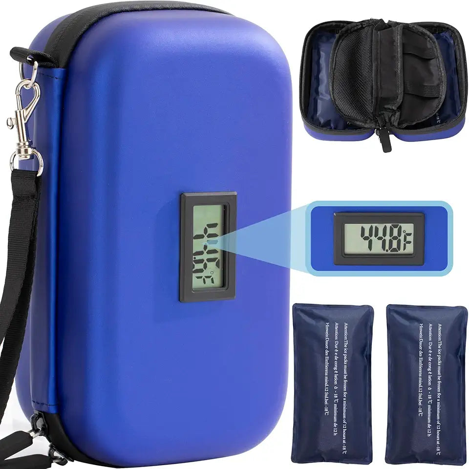 Blue Insulin Cooler Travel Case G42815