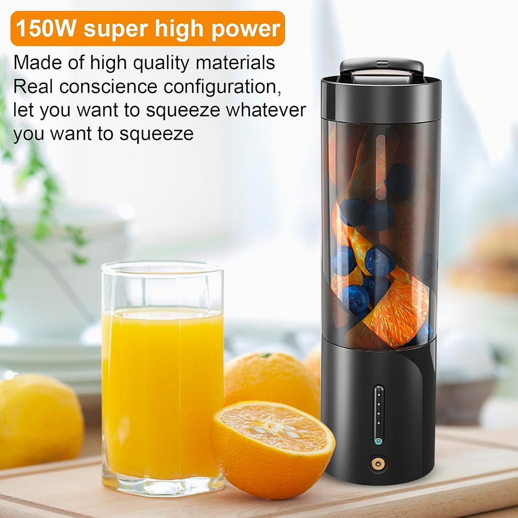 USB Rechargeable Portable Blender with 6 Blades and Cleaning Brush H126663