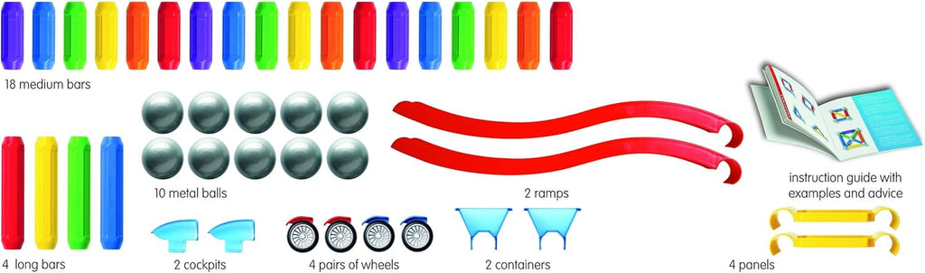 Magnetic Building Set with Moving Vehicles P960