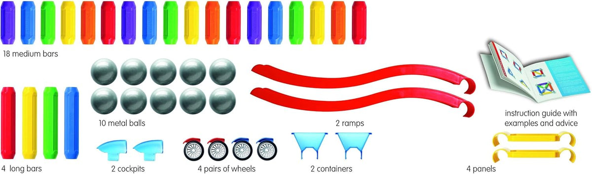 Magnetic Building Set with Moving Vehicles P960