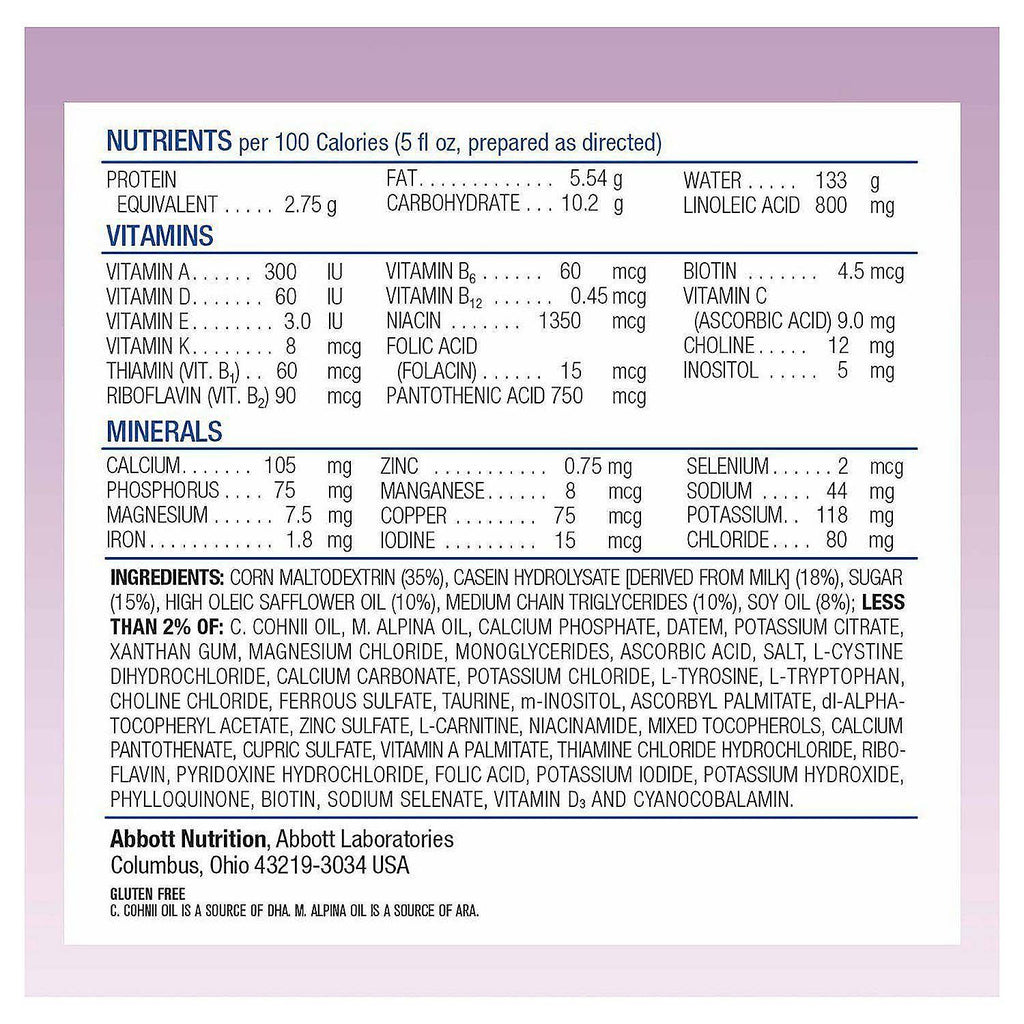 Hypoallergenic Baby Formula Powder, 4 Pack, 19.8 oz Y506