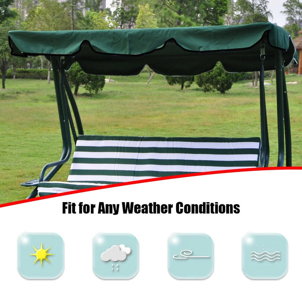 Beige Swing Top Cover Canopy Replacement for Patio Outdoor Swing A682