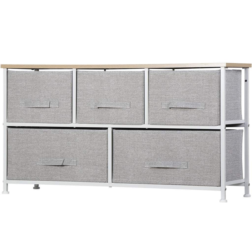 Steel Frame 5-Drawer Dresser Storage Tower U791