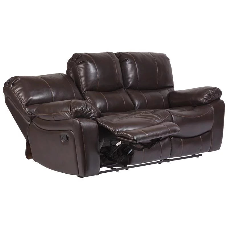 Leather-Look Reclining Sofa H3256