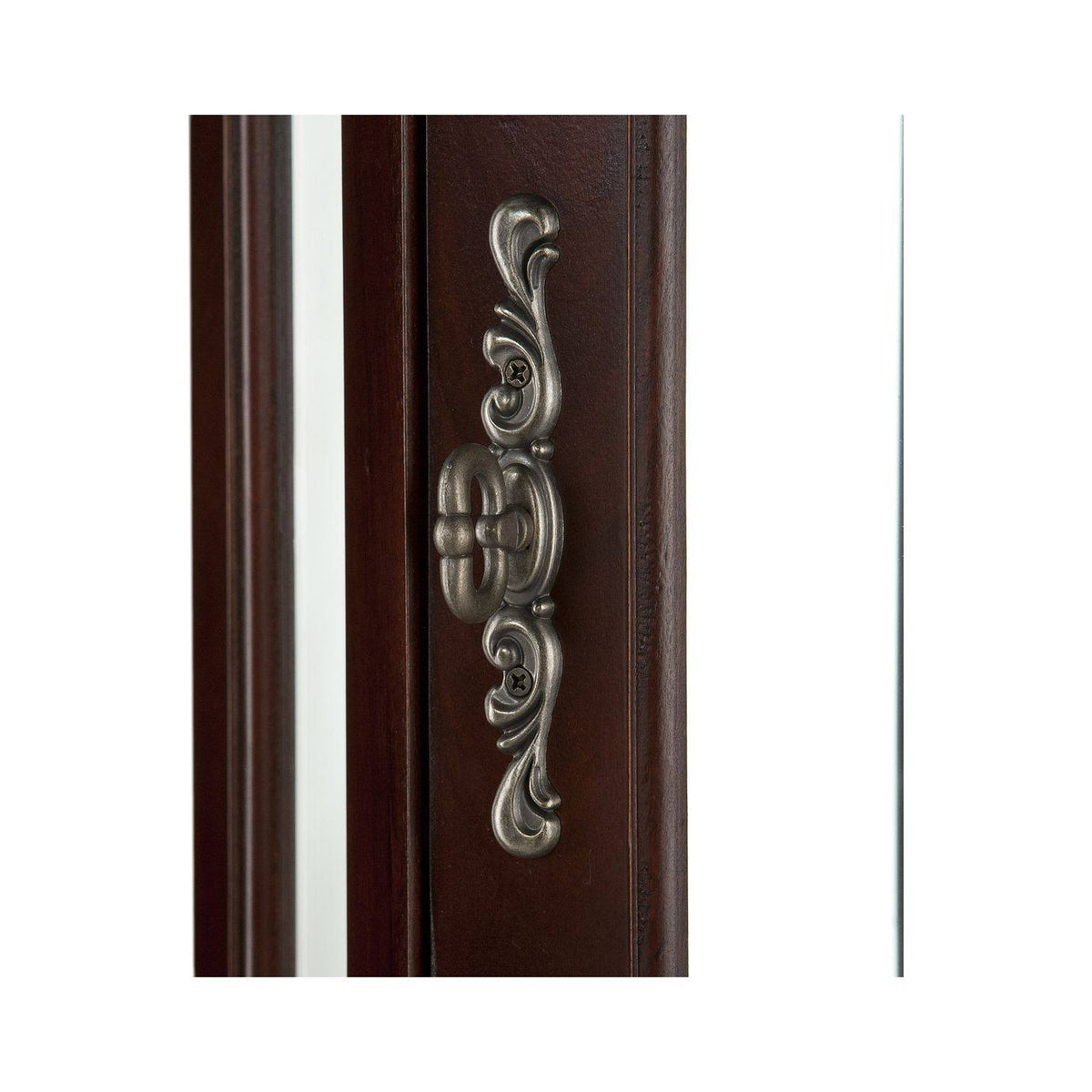 Lighted Corner Curio Cabinet Mahogany Y2309