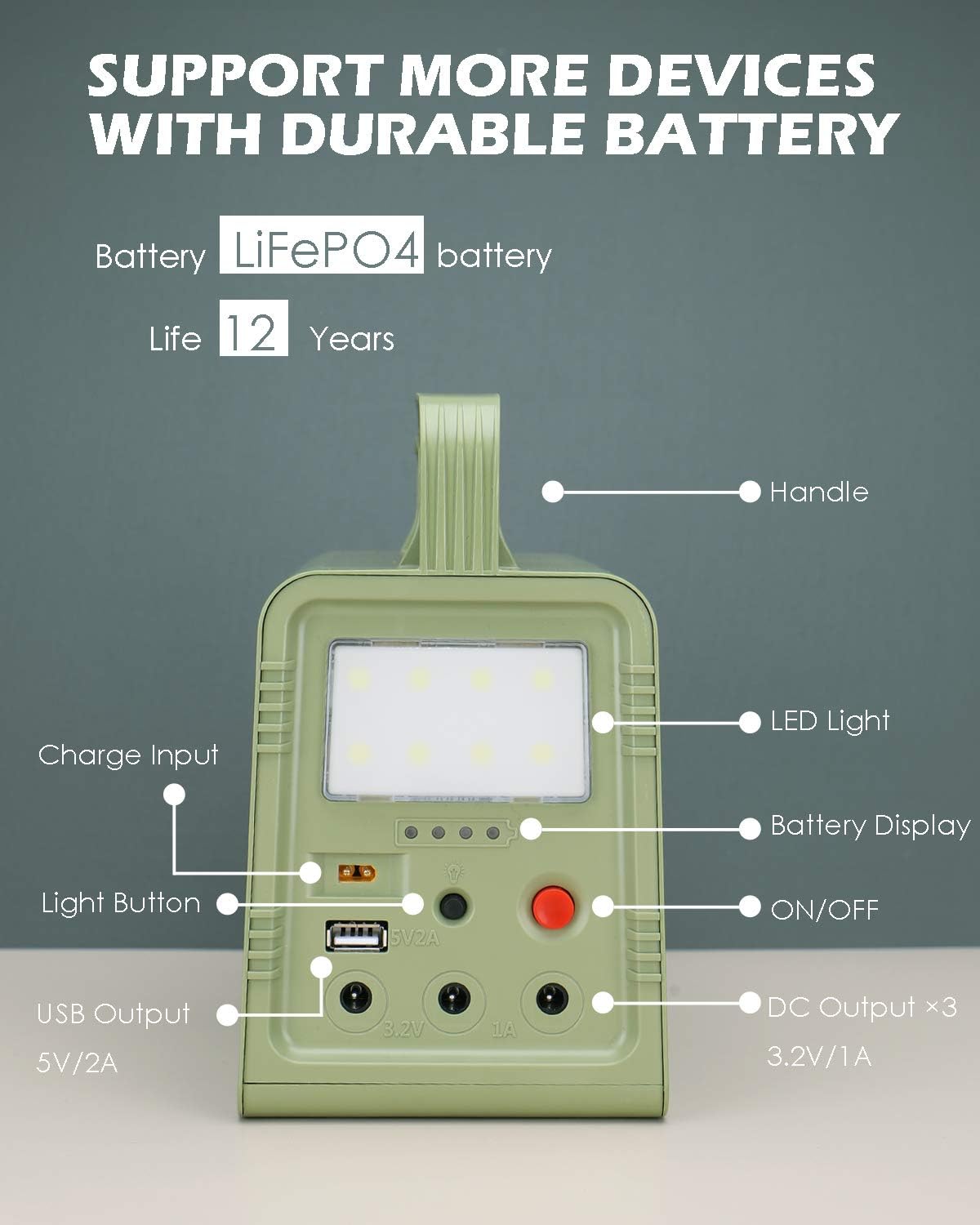 84Wh Portable Power Station with Solar Panel S88333