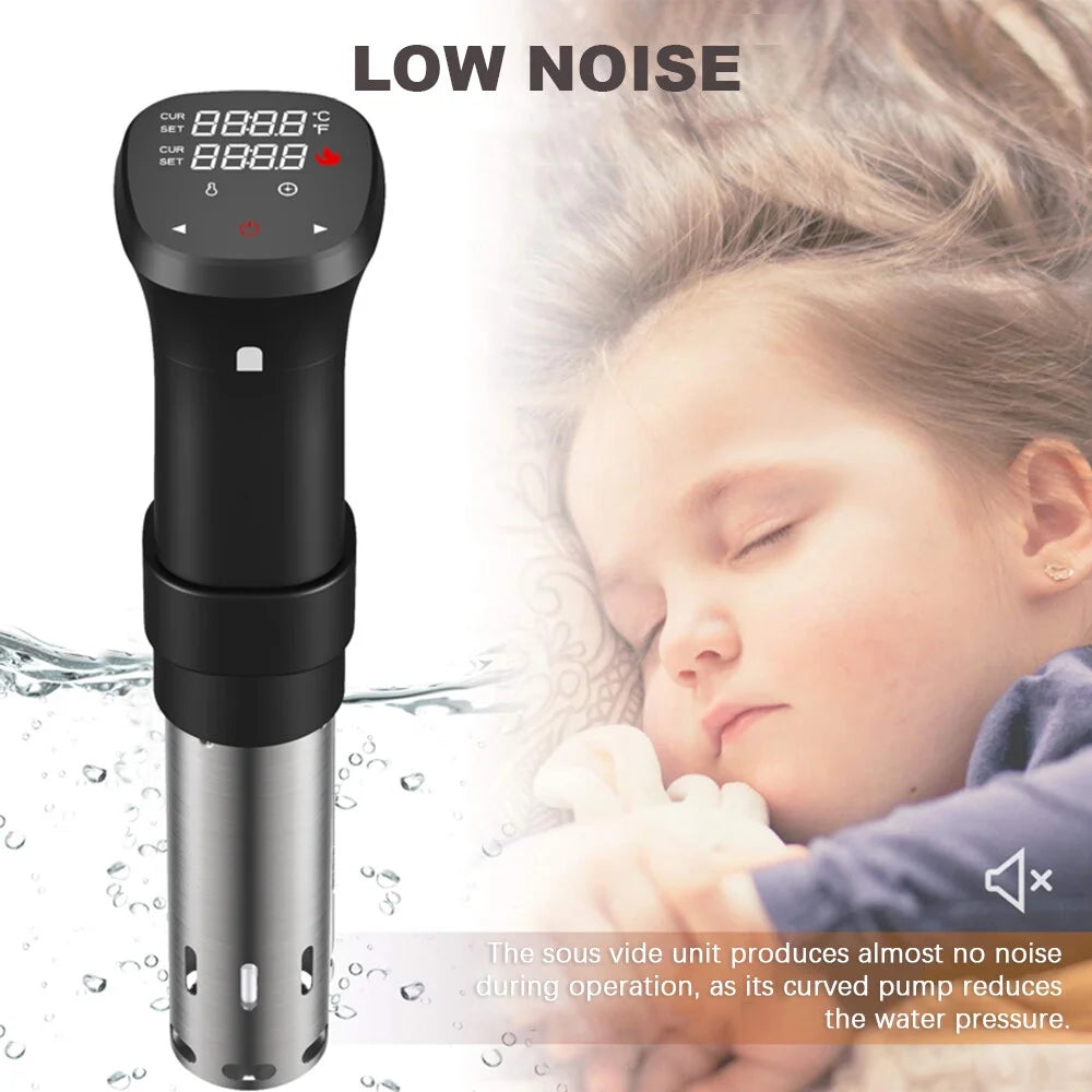 1100W Sous Vide Cooker Waterproof With Temperature Time Control Display F7483