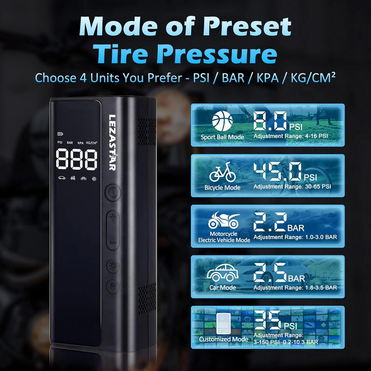 150 PSI Cordless Portable Air Compressor J5021