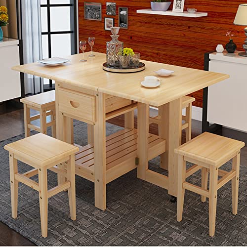 Drop Leaf Dining Table with Wheels A959