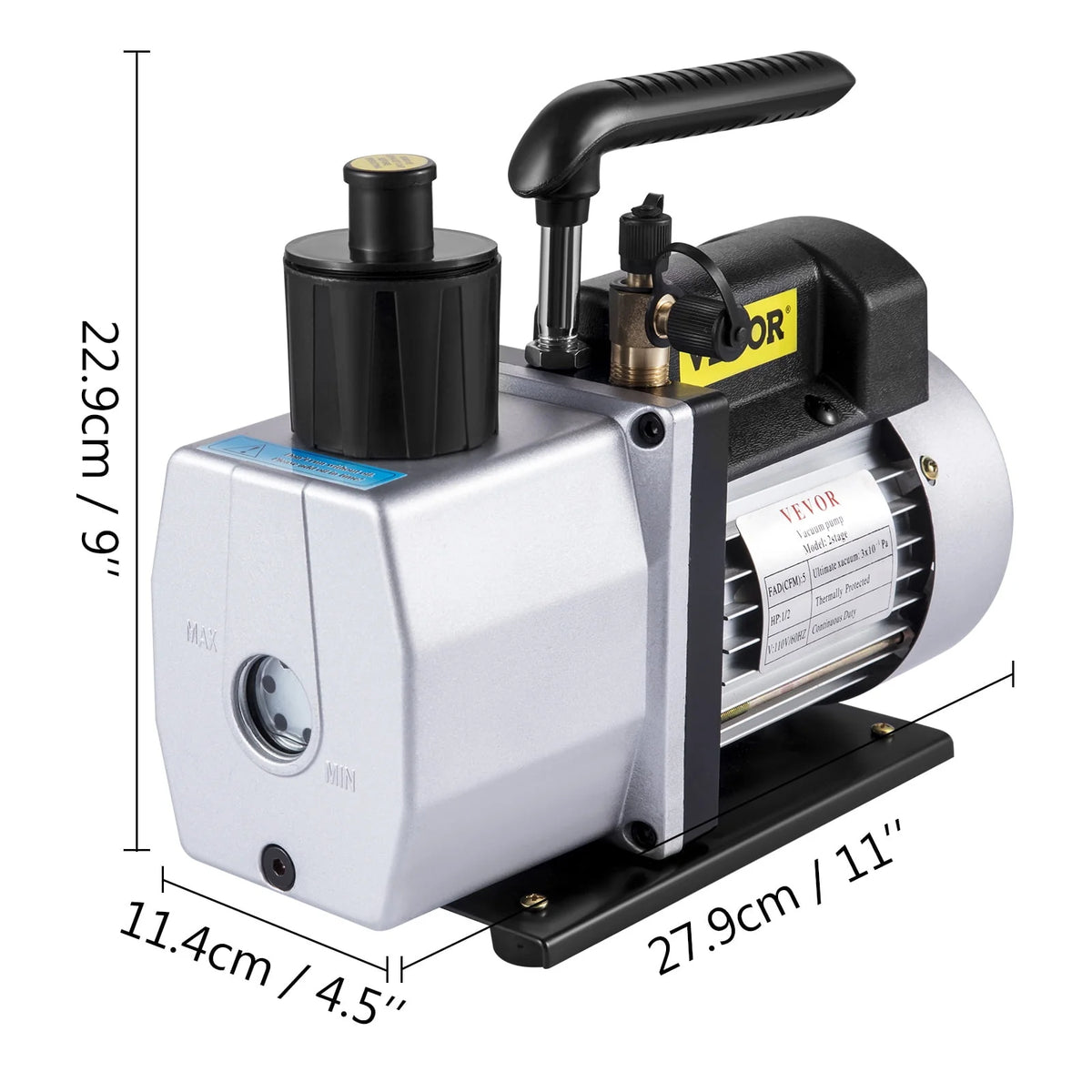 5CFM Dual Stage Refrigerant Vacuum Pump V7254