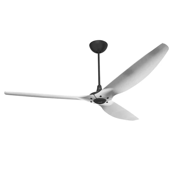 84 Ceiling Fan with Brushed Aluminum Blades and Black Finish S2290