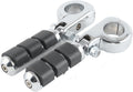 1-1/4" 32mm Chrome Aluminum Motorcycle Engine Guard Foot Pegs Mount V97165