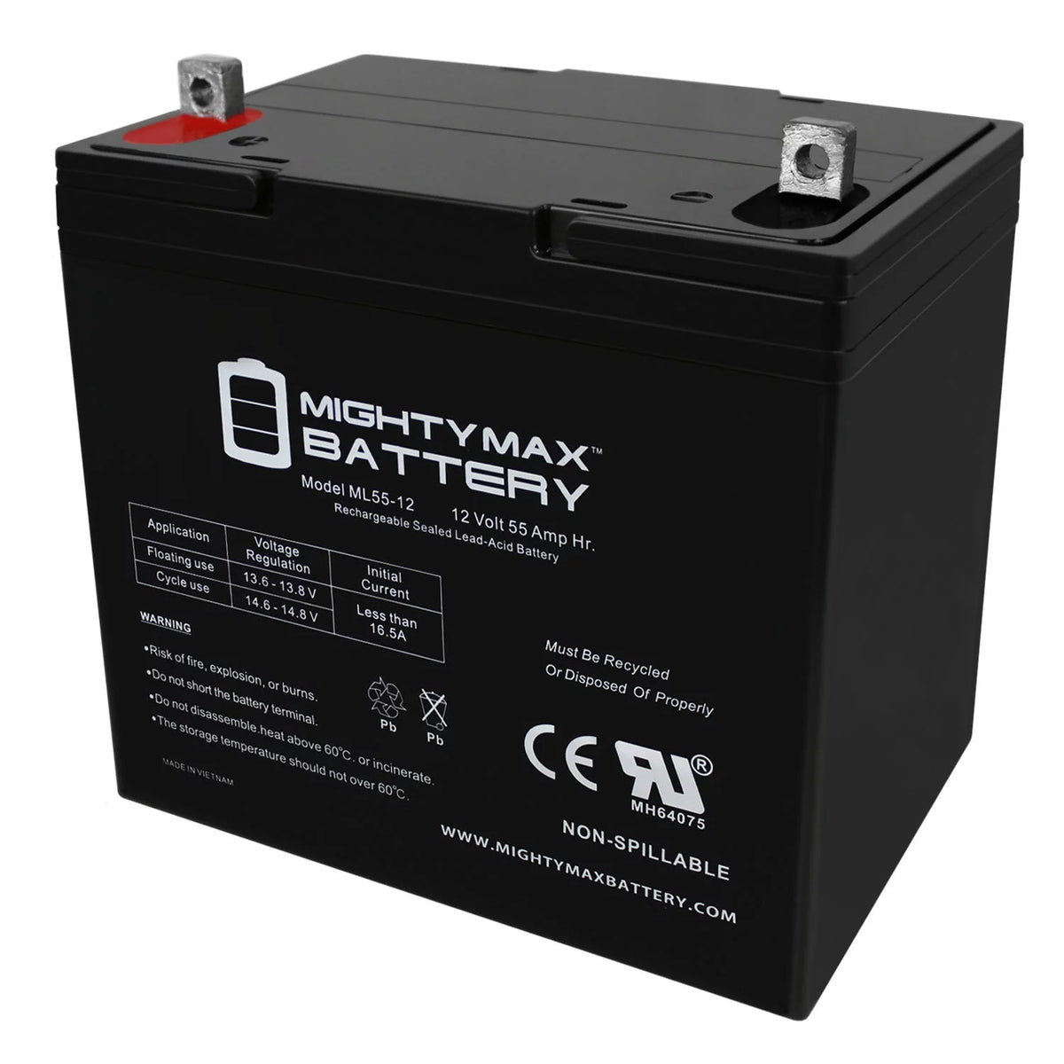 12 Volt 55 AmpH SLA Battery K29674