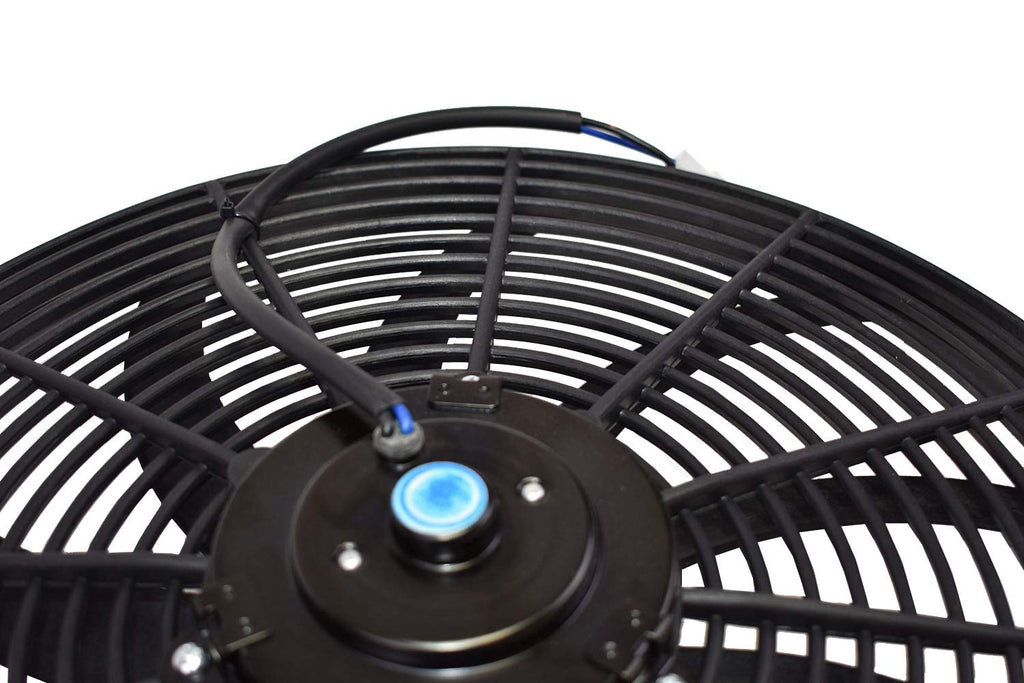 16" Electric Radiator Cooling Fan 10 Blades 3000 CFM Reversible Push or Pull 12 Volts Pack of 2 G114