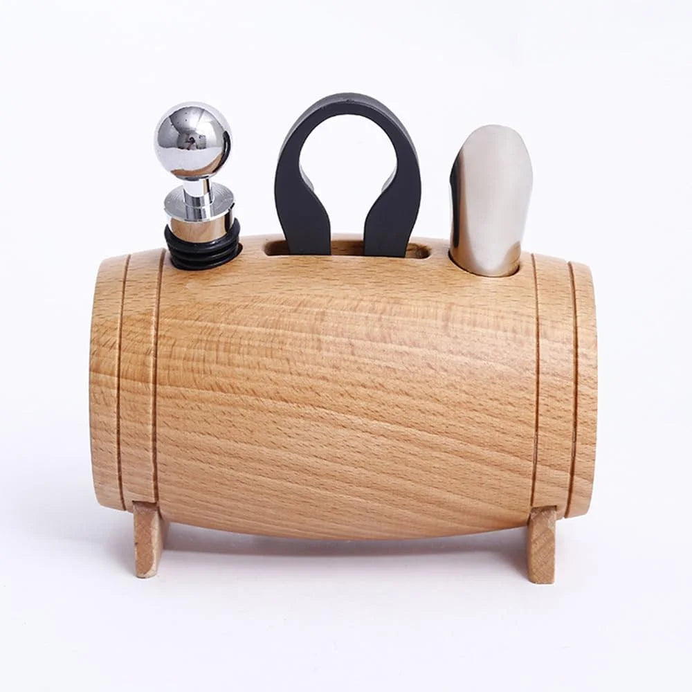 4 PCS Stainless Steel Wine Opener Set G38629