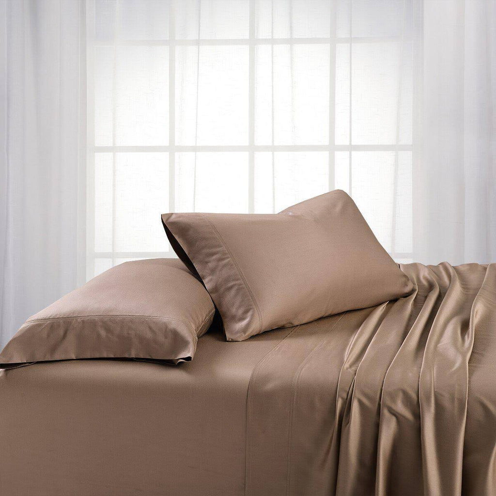 Taupe Bamboo Head Split King Sheets T665235