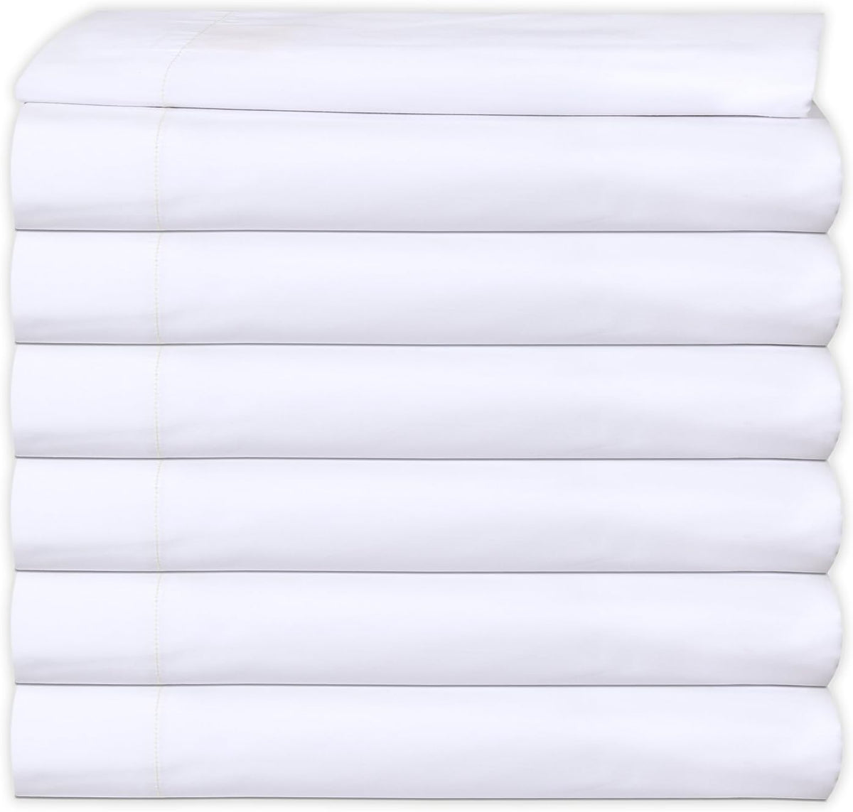 White Twin Percale Flat Sheet Pack of 2 S99974