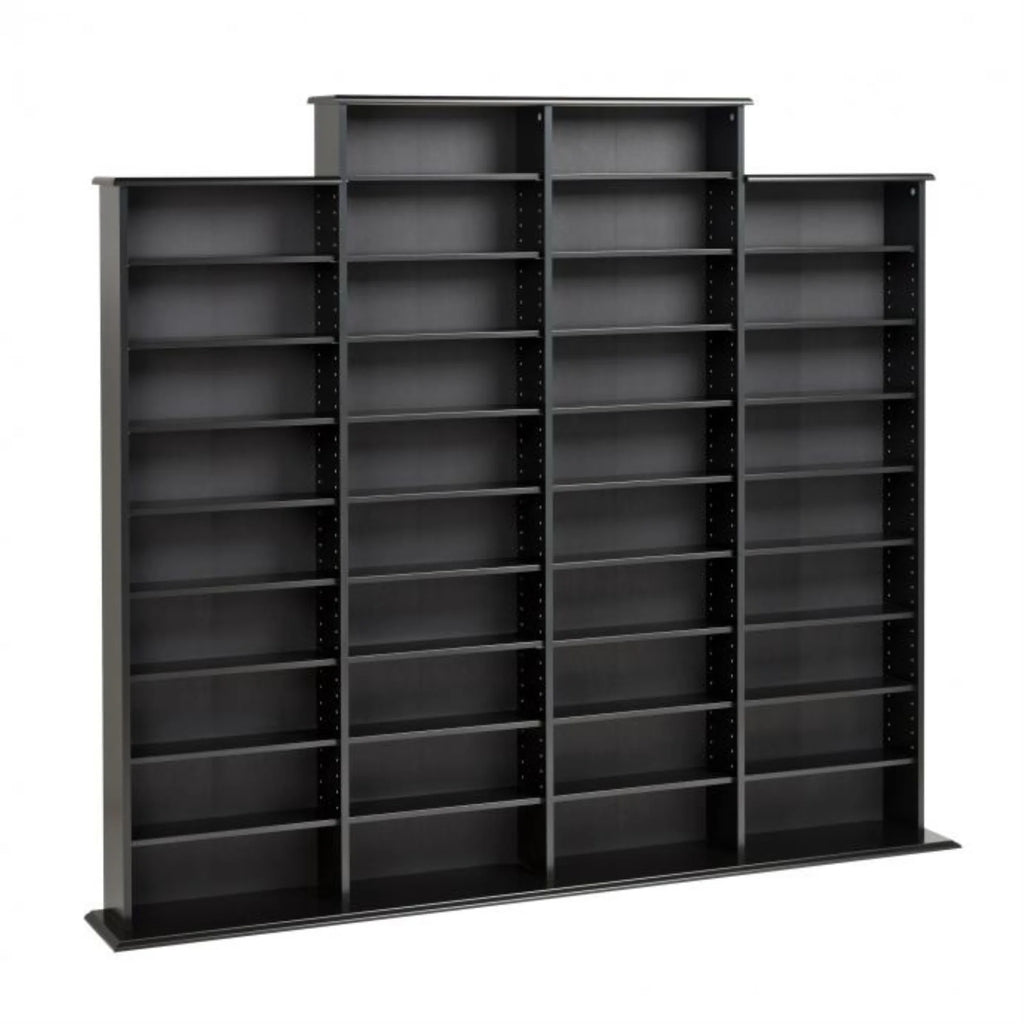 Black CD DVD Wall Media Storage Rack I321