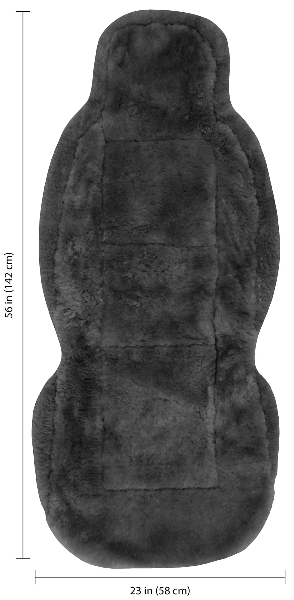 Sheepskin Seat Cover Gray X906041