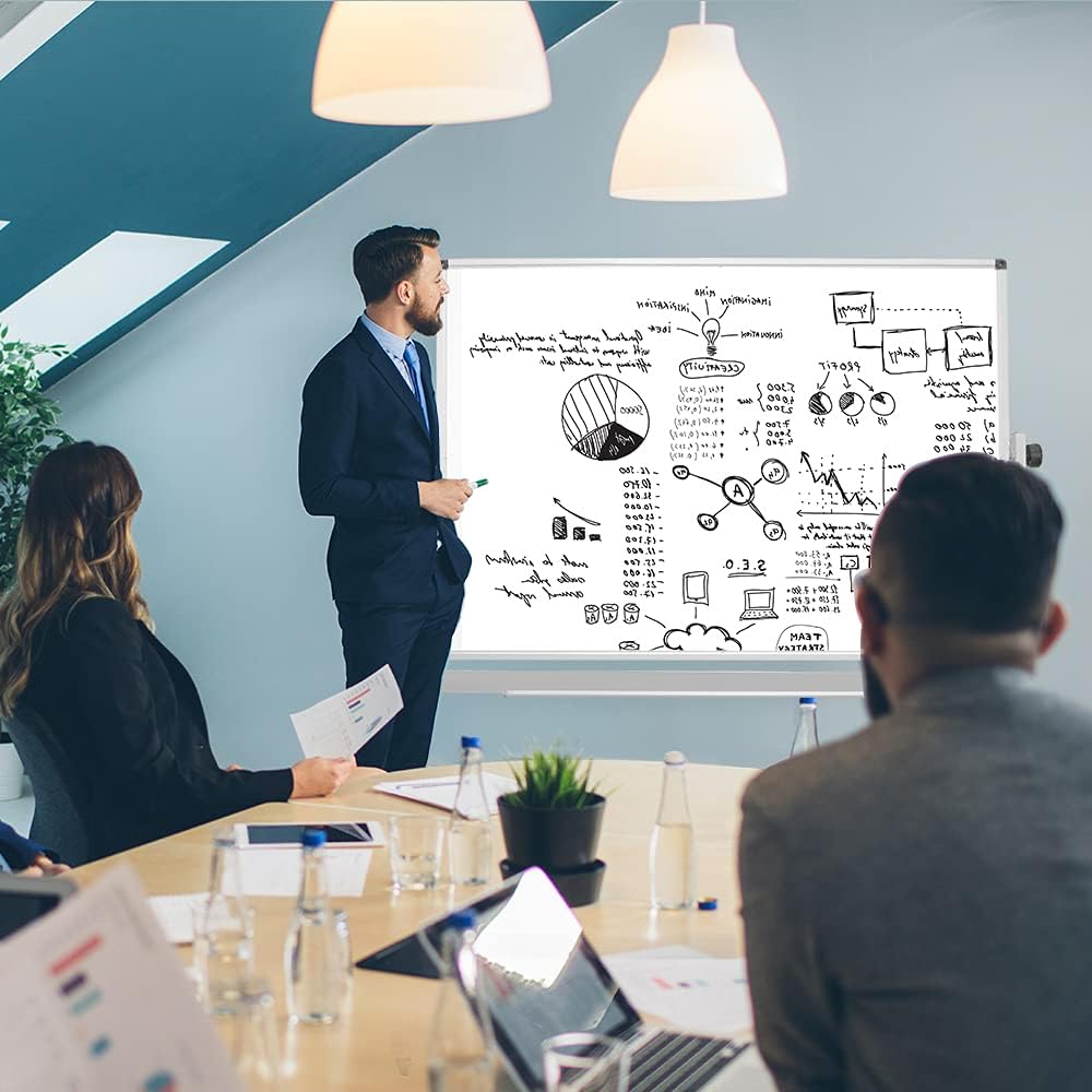 36 x 60 Inch Rolling Double Sided Magnetic Whiteboard I7739