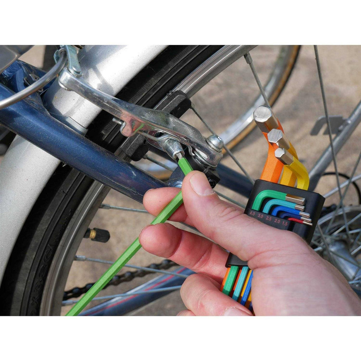 Color-Coded Ball End Hex L Key Set Inch T2348